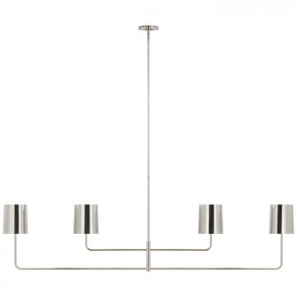 Go Lightly 70'' Four Light Linear Chandelier (279|BBL 5087PN-PN)