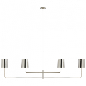 Go Lightly 70'' Four Light Linear Chandelier (279|BBL 5087PN-PN)