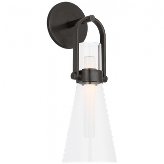 Larkin Medium Conical Bracketed Sconce (279|IKF 2450BZ-CG)