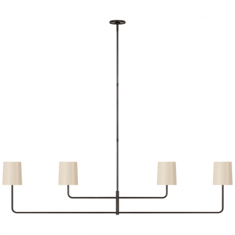 Go Lightly 70'' Four Light Linear Chandelier (279|BBL 5087BZ-CW)