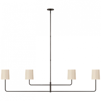 Go Lightly 70'' Four Light Linear Chandelier (279|BBL 5087BZ-CW)