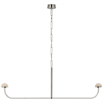 Pedra 56'' Linear Chandelier (279|KW 5625PN-ALB) Pedra 56'' Linear Chandelier (279|KW 5625PN-ALB)