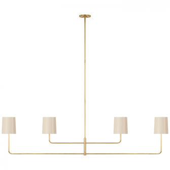 Go Lightly 70'' Four Light Linear Chandelier (279|BBL 5087SB-CW)