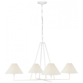 Ashton Extra Large Four Light Sculpted Chandelier (279|CHC 5335PW-L)