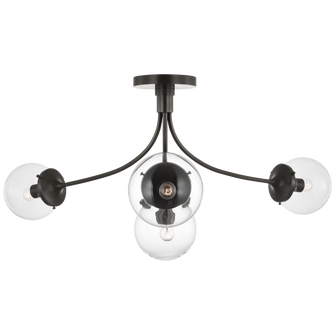 Prescott Large Semi-Flush Mount (279|KS 4009BZ-CG)