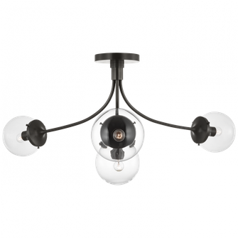 Prescott Large Semi-Flush Mount (279|KS 4009BZ-CG)