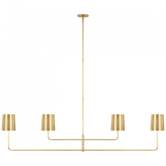 Go Lightly 70'' Four Light Linear Chandelier (279|BBL 5087SB-SB)