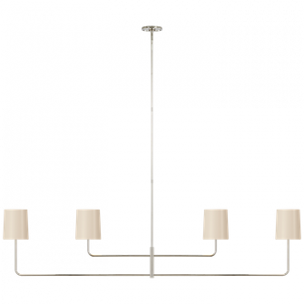 Go Lightly 70'' Four Light Linear Chandelier (279|BBL 5087PN-CW)