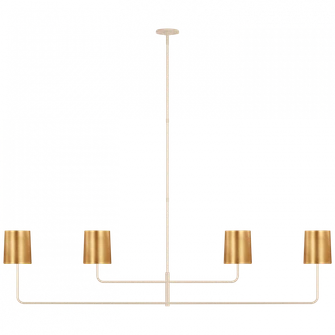 Go Lightly 70'' Four Light Linear Chandelier (279|BBL 5087CW-G)