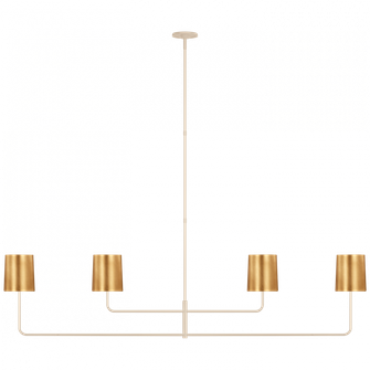 Go Lightly 70'' Four Light Linear Chandelier (279|BBL 5087CW-G)