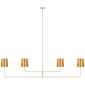 Go Lightly 70'' Four Light Linear Chandelier (279|BBL 5087CW-G)