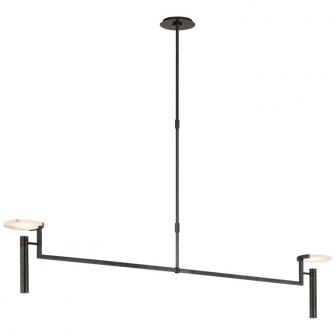 Melange Extra Large Floating Disc Linear Chandelier (279|KW 5605BZ-ALB)
