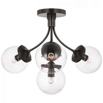 Prescott Medium Semi-Flush Mount (279|KS 4407BZ-CG)