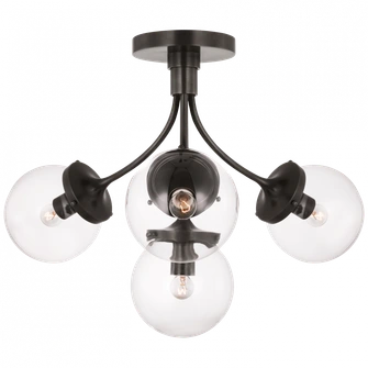Prescott Medium Semi-Flush Mount (279|KS 4407BZ-CG)