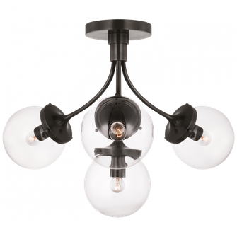 Prescott Medium Semi-Flush Mount (279|KS 4407BZ-CG)