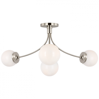 Prescott Large Semi-Flush Mount (279|KS 4009PN-WG)