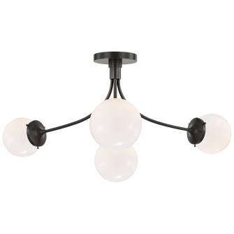 Prescott Large Semi-Flush Mount (279|KS 4009BZ-WG)