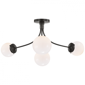 Prescott Large Semi-Flush Mount (279|KS 4009BZ-WG)