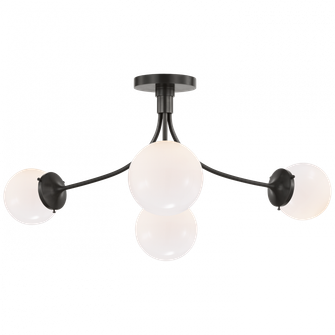 Prescott Large Semi-Flush Mount (279|KS 4009BZ-WG)