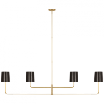 Go Lightly 70'' Four Light Linear Chandelier (279|BBL 5087SB-BZ)