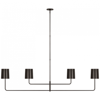 Go Lightly 70'' Four Light Linear Chandelier (279|BBL 5087BZ-BZ)