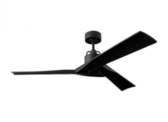 Alma 52-inch indoor/outdoor Energy Star smart ceiling fan in midnight black finish (6|3ALMSM52MBK)