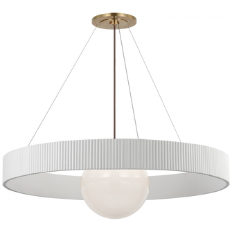 Arena 53'' Ring and Globe Chandelier (279|WS 5002HAB/WHT-WG)