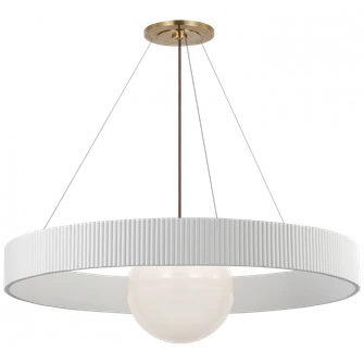 Arena 53'' Ring and Globe Chandelier (279|WS 5002HAB/WHT-WG)