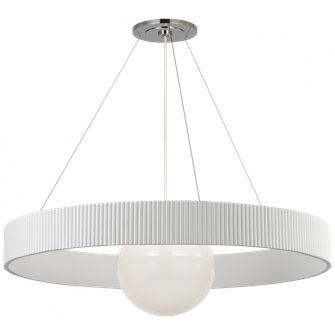Arena 53'' Ring and Globe Chandelier (279|WS 5002PN/WHT-WG)