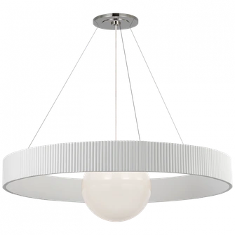 Arena 53'' Ring and Globe Chandelier (279|WS 5002PN/WHT-WG)
