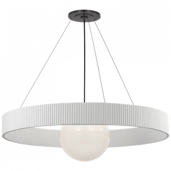 Arena 53'' Ring and Globe Chandelier (279|WS 5002BZ/WHT-WG)