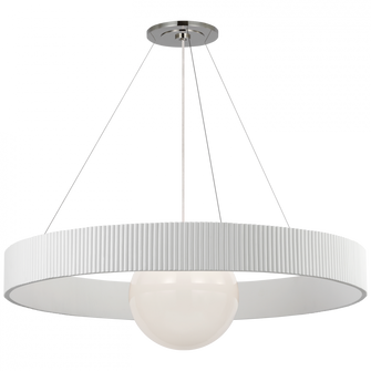 Arena 42'' Ring and Globe Chandelier (279|WS 5001PN/WHT-WG)