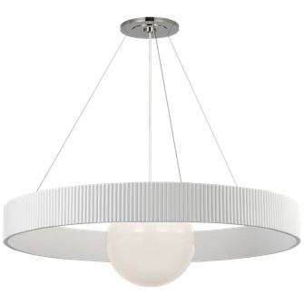 Arena 42'' Ring and Globe Chandelier (279|WS 5001PN/WHT-WG)