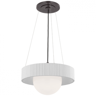 Arena 18'' Ring and Globe Chandelier (279|WS 5000BZ/WHT-WG)