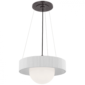 Arena 18'' Ring and Globe Chandelier (279|WS 5000BZ/WHT-WG)