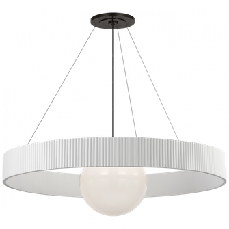 Arena 42'' Ring and Globe Chandelier (279|WS 5001BZ/WHT-WG)