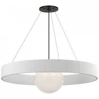 Arena 42'' Ring and Globe Chandelier (279|WS 5001BZ/WHT-WG)