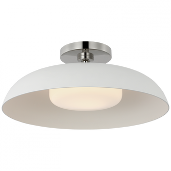 Cyrus 16'' Flush Mount (279|AL 4040PN/WHT-WG)