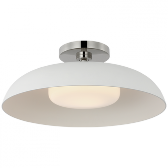 Cyrus 16'' Flush Mount (279|AL 4040PN/WHT-WG)