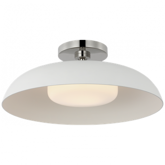 Cyrus 16'' Flush Mount (279|AL 4040PN/WHT-WG)