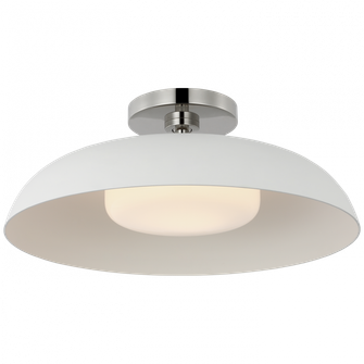 Cyrus 16'' Flush Mount (279|AL 4040PN/WHT-WG)