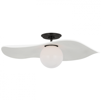 Mahalo 22'' Semi-Flush Mount (279|WS 4040BZ-WHT)