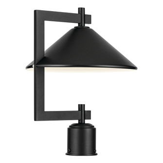 Ripley 16'' 1-Light Outdoor Post Light in Black (2|49063BK)