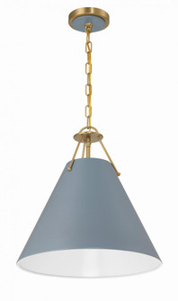 Xavier 16'' Vibrant Gold + Blue Pendant (205|XAV-B8305-VG-BL)