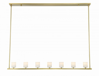 Aragon 56'' LED Soft Brass Linear Chandelier (205|ARA-10267-SB-ST)