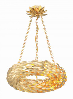 Broche 6 Light Antique Gold Chandelier (205|535-GA)