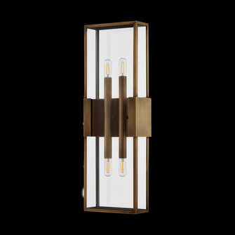 Santa Clara Exterior Wall Sconce (52|B2924-PBR)