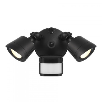 LED Motion Sensored Double Flood Light in Black (128|4-FLOOD-MS-A2-3000K-BK)