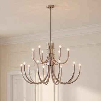 Sorrento 15-Light Chandelier in Satin Nickel (128|1-6682-15-SN)