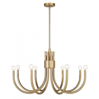 Sorrento 8-Light Chandelier in Noble Brass (128|1-6680-8-127)